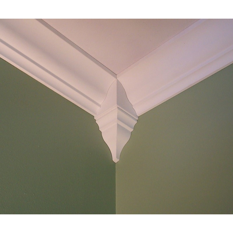 Package of 4 Crown Molding Corner Inside Block Fits 3-3