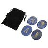 4Pcs Reiki Symbols Stones Smoother Surfaces Engraved Reiki Stones for