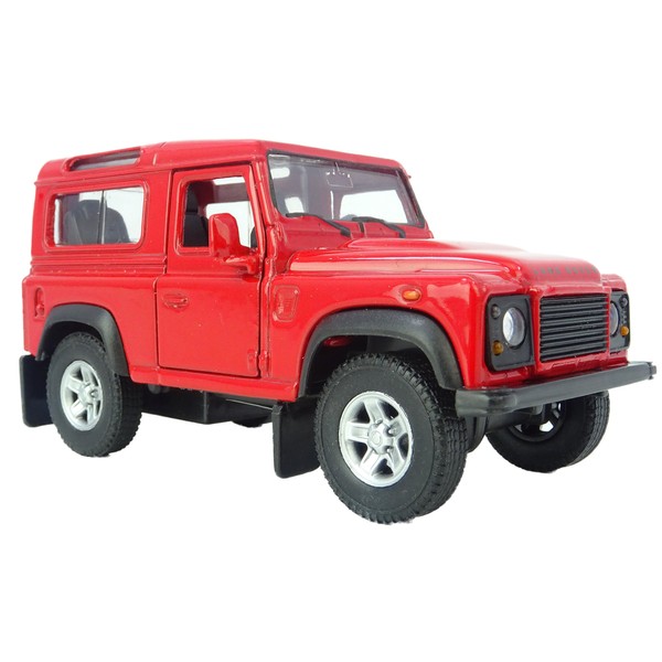 4 Inch Die Cast Model Land Rover Defender Toy Car in Red