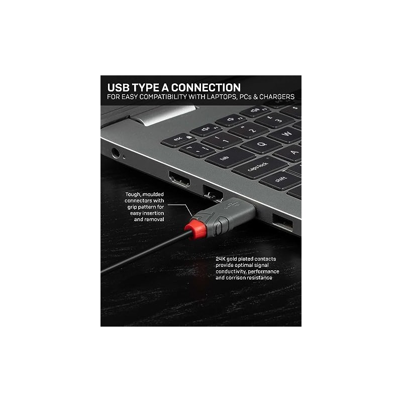 LINDY 36720 0.2m USB 2.0 Typ A an Mini-B Kabel,