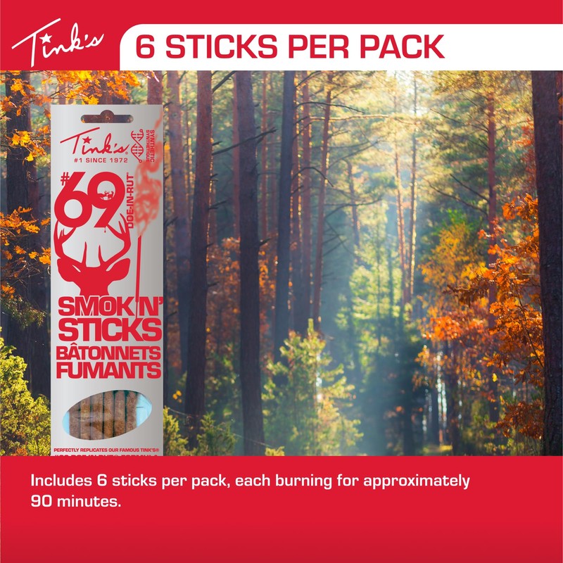 Tink's #69 Doe-in-Rut Doe Estrous Urine Smokin' Stick Deer Scent