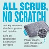 E-Cloth Non-Scratch Scrubbing Pads, Non-scratch Kitchen Scrub Sponge, Gray, 300