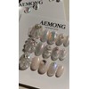 [Powder nail embossed nails] 3 types of high-quality mermaid emboss