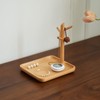 THFLSTR Solid Beech Wood Key Tray and Bowl for Entryway