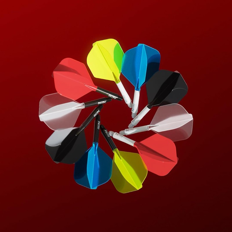 RED DRAGON Darts – Nitro Flite Integrada Sistema de Vuelo
