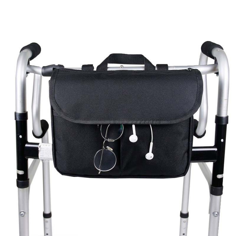 Travel Tote for Carrying Accessories on Wheelchair Rolling Walkers Transport