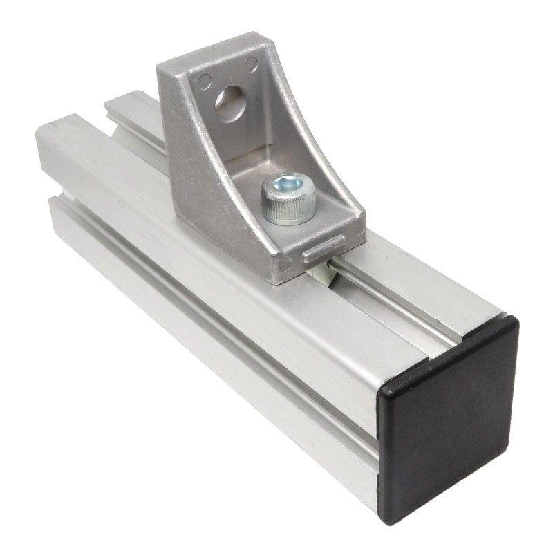 uxcell Standard Plastic Square Aluminum Extrusion End Cap Black 20x20mm