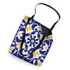 Mediterranean Tiles Blue & Yellow Pattern Tote Bag