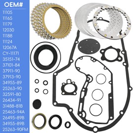 GOLKNHA Clutch Kit & Clutch spring plate & Primary Cover Gasket Compatible with Sportster 1200 XLH1200 XL1200 1991-2003 OEM# 34955-04 37911-90 37913-90 37977-90 34955-89 25263-90FM