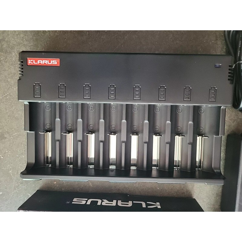 KLARUS New Klarus C8 8-Bay Capacity Universal Battery Charger KLGC-01B-01