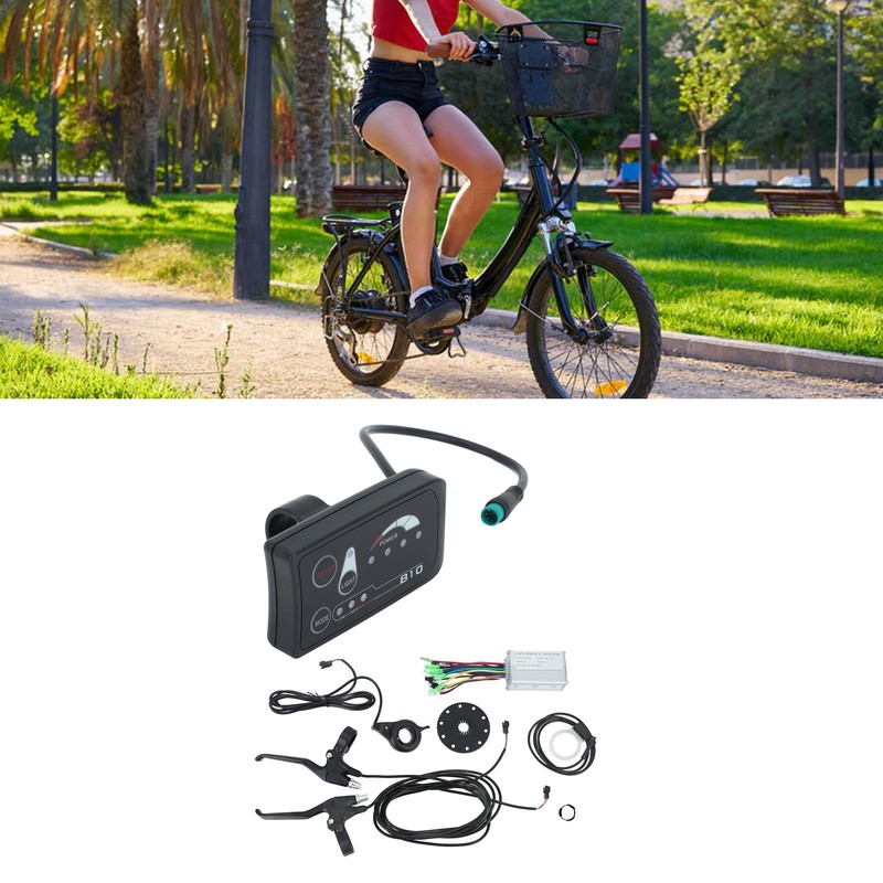 Electric Bike Controller Kit with Brake Handle Thumb Throttle 250W