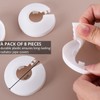 8 PCS Plastic Radiator Pipe Covers White Pipe Collars, Pipe