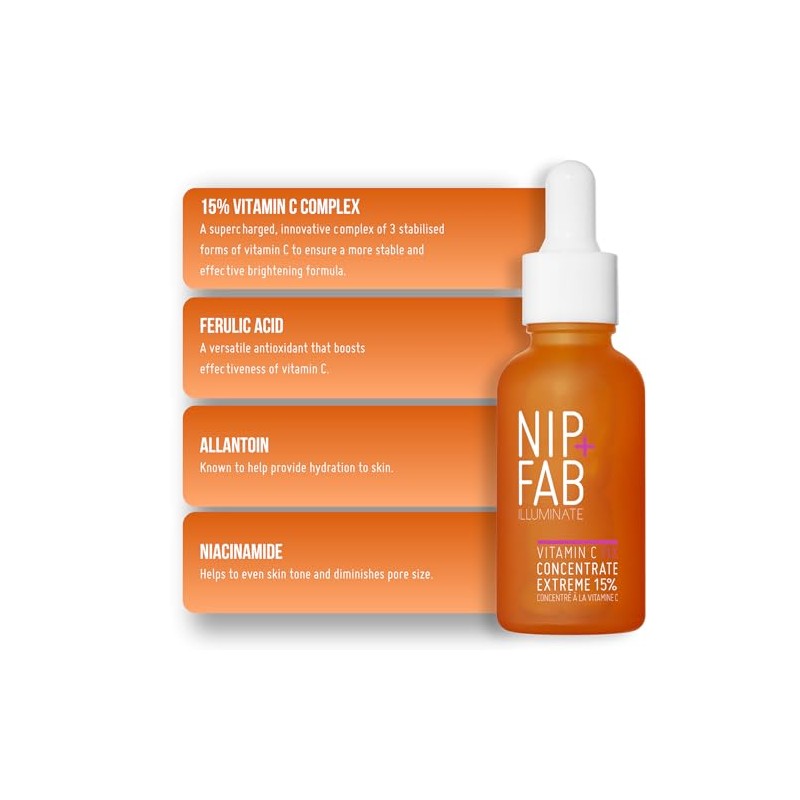 Nip+Fab Vitamin C Fix Concentrate Extreme, 15% Active Complex, 30