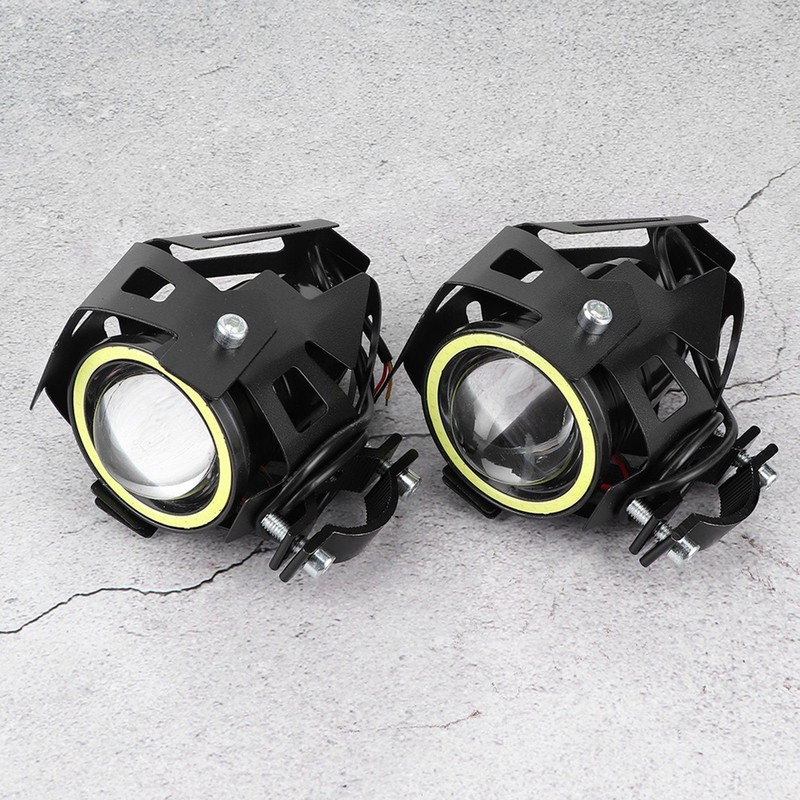 2PCS 12V 30W 3000lm U7 LED Angel Eyes Spotlight White