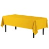 Party Solids 54X108 Yellow Disposable Plastic Tablecloth For Parties Events