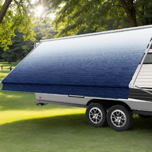AlphabetAcre AlphabetAcre RV Awning Fabric Replacement, 18.5oz Heavy-Duty Vinyl Camper