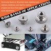 Tanstic 42Pcs Knurled Thumb Nuts, M3 M4 M5 M6 M8