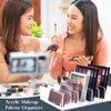 TUZAZO 2 Pack Acrylic Eyeshadow Palette Makeup Organizer - 7-Section