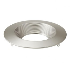 Kichler Direct-to-Ceiling Recessed Decorative Trim, Round Brushed Nickel, Use with DTC 6" Round Recessed Fixtures, (7.5" W, 1.25" H), DLTRC06RNI