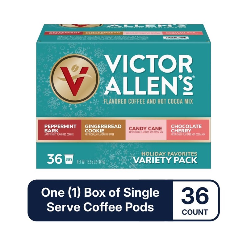 Victor Allen's Coffee Holiday Favorites Coffee & Hot Cocoa Mix