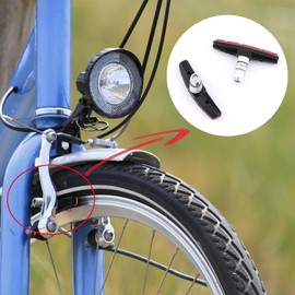 4 Pairs of V-Brake Bicycle Brake Pads - High Quality Brake Pads 70 mm - Compatible with Shimano, Tektro, Avid, Clarks, SRAM - Durable Braking Performance - For City Bike, Trekking Bike & Mountain Bike