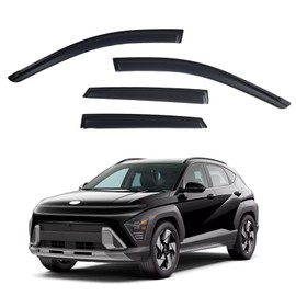 YLSCOO Window Visors Rain Guards fits 2024-2026 Hyundai Kona, Out-Channel Window Wind Deflectors Vent Shades Accessories, Dark Smoke 4 Pcs, 2025