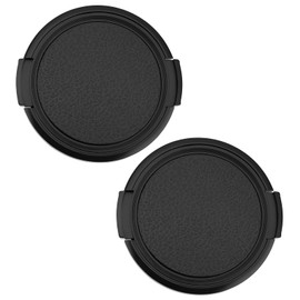 OTOTEC 2pcs 55mm Lens Cap 55mm Side Pinch Lens Cap 55mm Front Lens Cap 55mm Camera Lens Cover Compatible with Yashica Electro 35 G GT GS GSN GTN GL