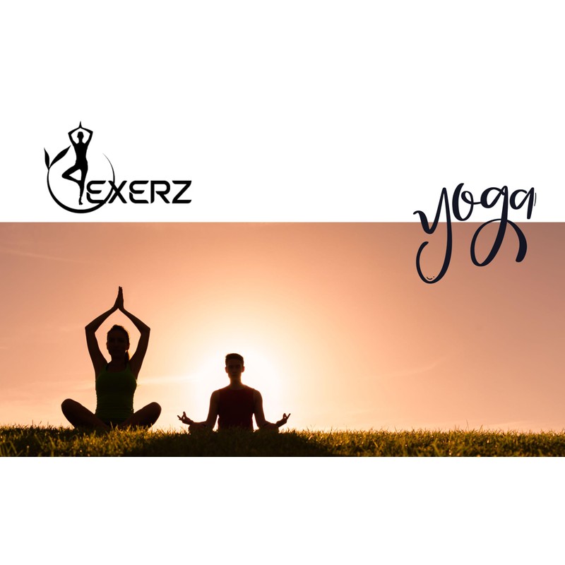 EXERZ Yoga Blocks 2 pack, Gym Blocks, Exercise Workout Fitness