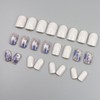 Press on Nails Short Square Fake Nails Press ons Acrylic