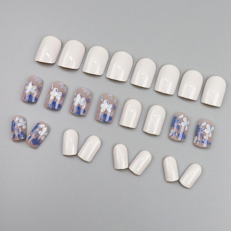 Press on Nails Short Square Fake Nails Press ons Acrylic