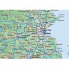 New England Physical Map - 24 x 16 inches –