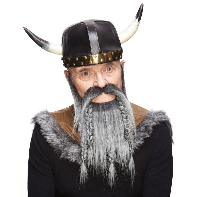 Mustaches Self Adhesive, Novelty, Viking Dwarf Fake Beard, False Facial