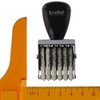 EZBUYGO 6 Digit Roller Stamp 4mm Plastic Office Changeable Number