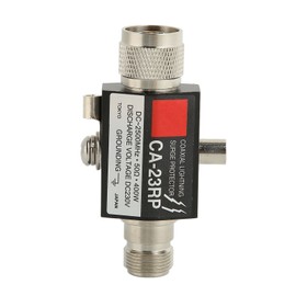Lightning Surge Arrester 400W Male to Female Lightning Surge Protector for Walkie Talkie Antenna