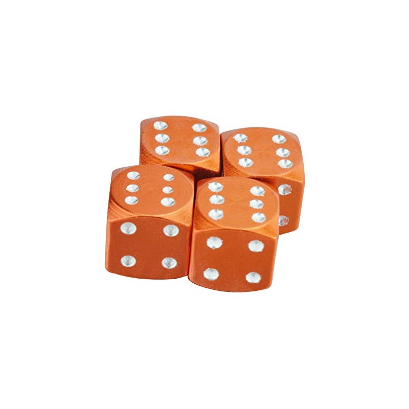 Mavota 4 Aluminum Dice Shape Pcs Car Truck Motorcycle Bike
