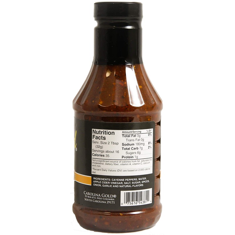 Gourmet Carolina Gold Vinegar Pepper Sauce, 18 oz