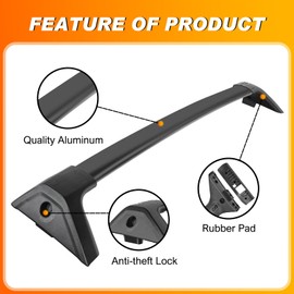 Nilight Roof Rack Cross Bars Fit for Toyota RAV4 2019 2020 2021 2022 2023 Aluminum Rails Crossbars with Anti-Theft Lock for Rooftop Cargo Carrier Luggage Kayak Bike (not for Adventure/TRD Off-Road)