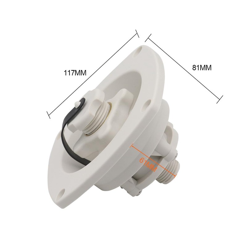 RV Water Inlet Replacement, RV Water Fill Inlet with Check