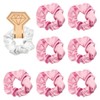Lotsdonxia 8 Pcs Satin Bridesmaid Scrunchies - Hypoallenic, No-Pull Design