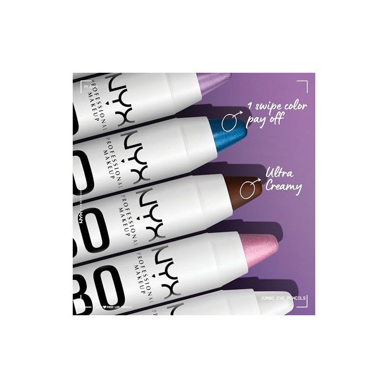 NYX Professional Makeup, Jumbo, Lápiz de ojos, Tono Black Bean