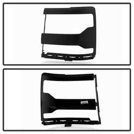 ACANII - For 2016-2018 Chevy Silverado 1500 Matte Black Headlight Headlamp Trim Bezel Cover Left Driver Side (Paintable)