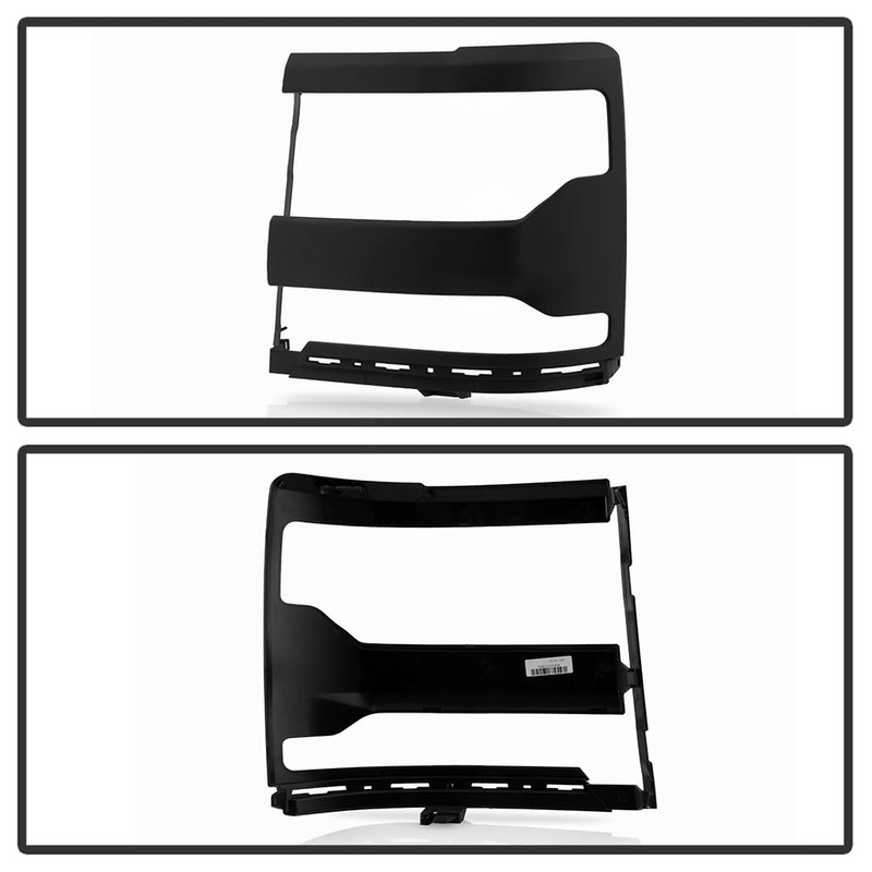 ACANII - For 2016-2018 Chevy Silverado 1500 Matte Black Headlight