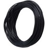 CALFOVERA 10M x 1MM Cowhide Black Genuine Leather Cord for