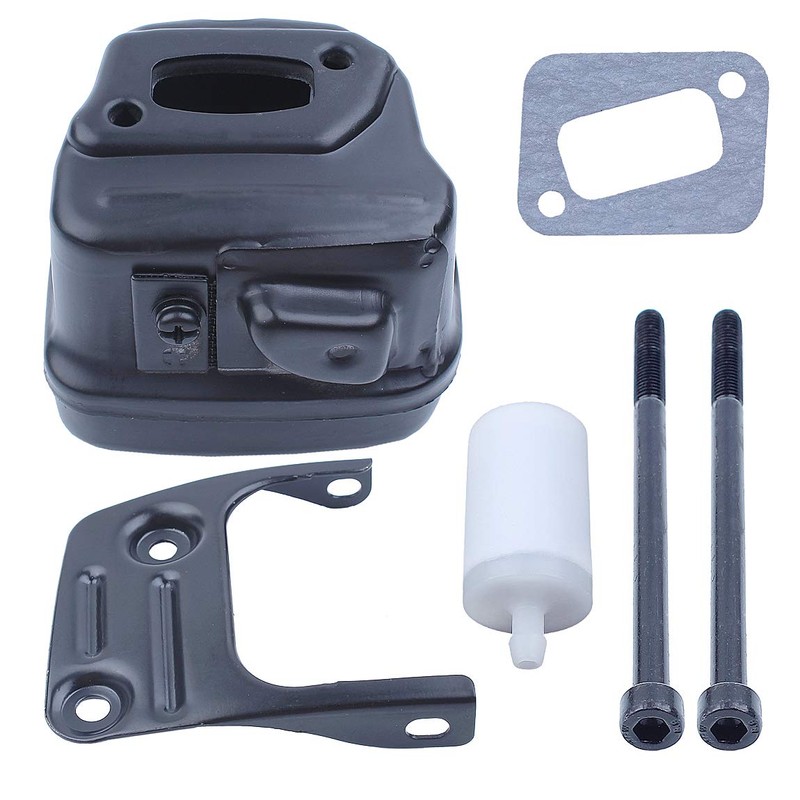Exhaust Muffler with Fuel Filter Bolts Kit for Husqvarna 340