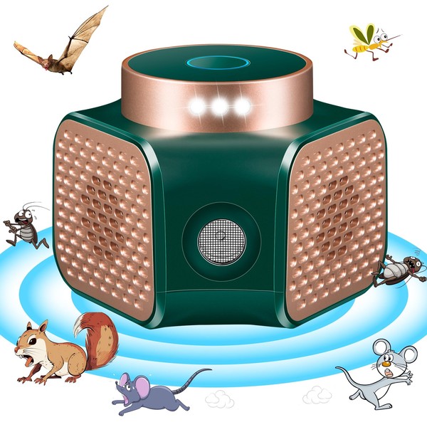 Rodent Repellent Ultrasonic Plug in,Mouse Deterrent Ultrasonic Pest Repeller Indoor