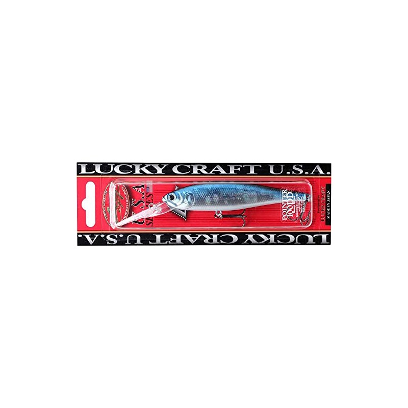 Lucky Craft Pointer 100 Deep Diving Jerkbait (Aurora Black, 4-Inch)
