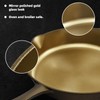 iLiving Seasoned Modern Heirloom Mirror Polished Cast Iron Skillet Pan