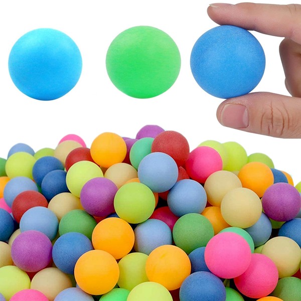 Regerly Balles de Ping Pong, 50Pieces Balles de Tennis de Table Colorées 40 mm pour l'entraînement et Les Jeux Décoration Jouets Animaux Adultes et Enfants Jeux Boule