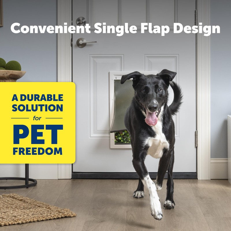 PetSafe Never Rust Plastic Doggie Door for Install in Interior