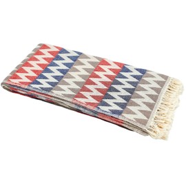 Carenesse Hamamtuch Zickzack 90 x 175 cm Multicolor Hamam Handtuch 100% Baumwolle Pestemal/Fouta weich & zart I Leichtes Hamam Strandtuch kompakt